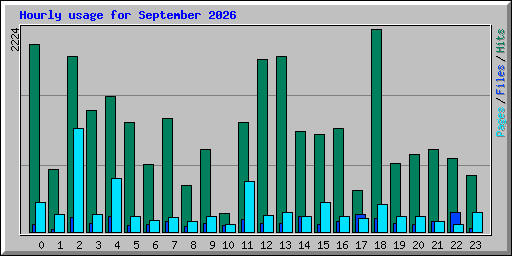 Hourly usage for September 2026
